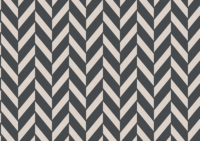 Chevron Stripe, Charcoal - Roman Blind - Image 7